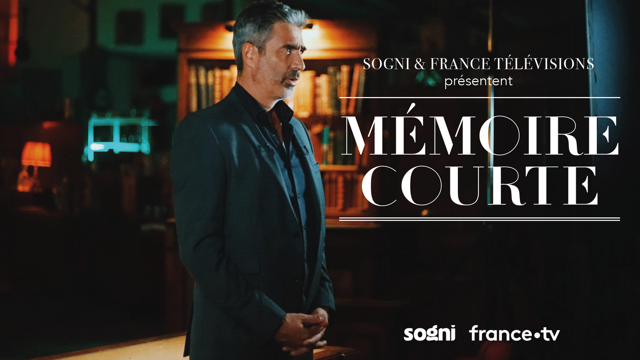 Poster de Mémoire Courte, Saison 1. Série de Magazines 6 x 52' proposée et présentée par Luc Mondoloni. Réalisée par Stéphane Benati. Produit par Sogni.
